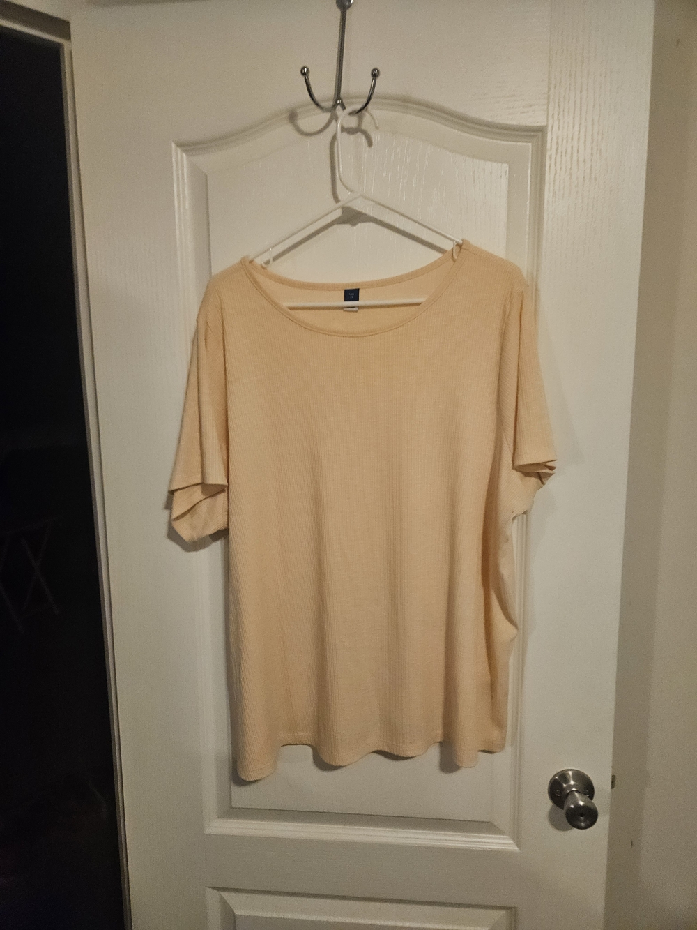 Old Navy Peach Short Sleeve Ribbed Tee